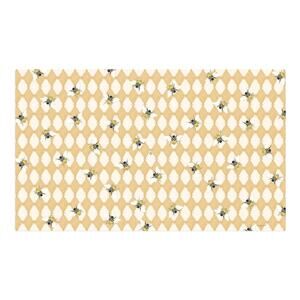 Brand New Mackenzie-Childs Honeycomb with Bees 2' x 3' Floor Mat